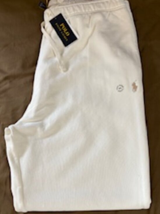 Polo Ralph Lauren Hooded Sweat Suit in Cream Size XXL NWT - Picture 8 of 9